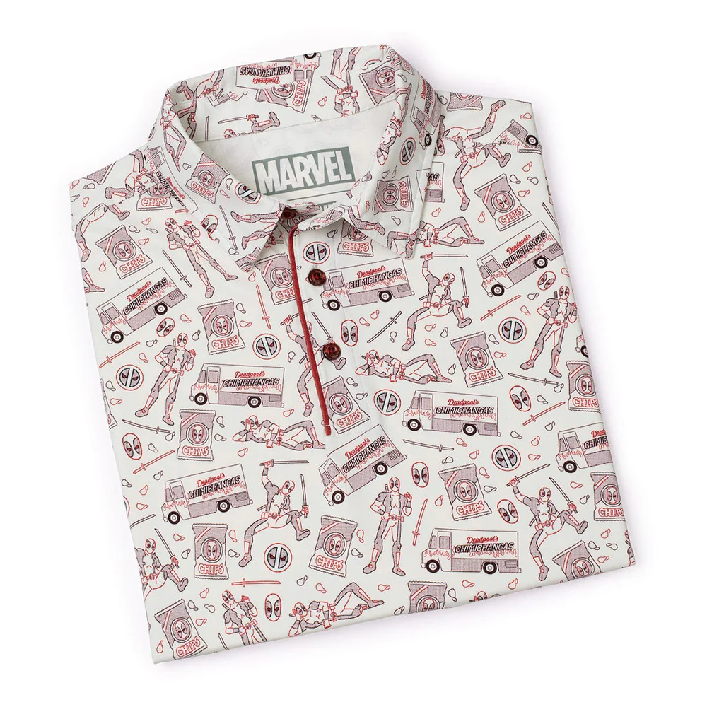 Deadpool & Wolverine: Deadpool Chips and Chimi Polo Shirt - Image 4