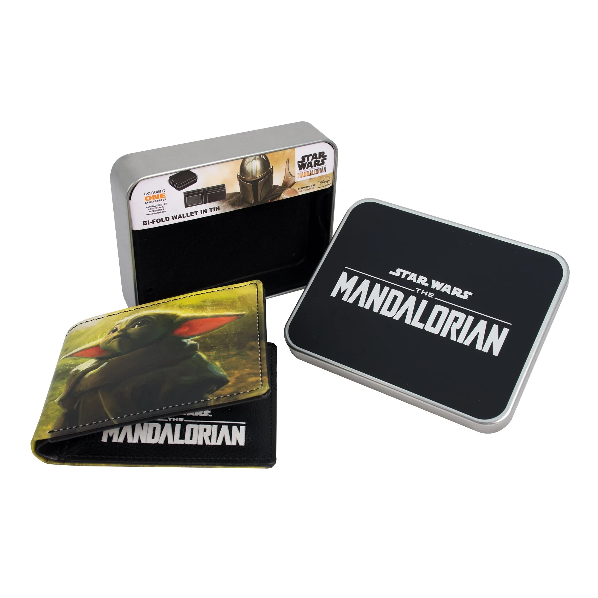 Star Wars The Mandalorian Grogu Bifold Wallet with Tin Case