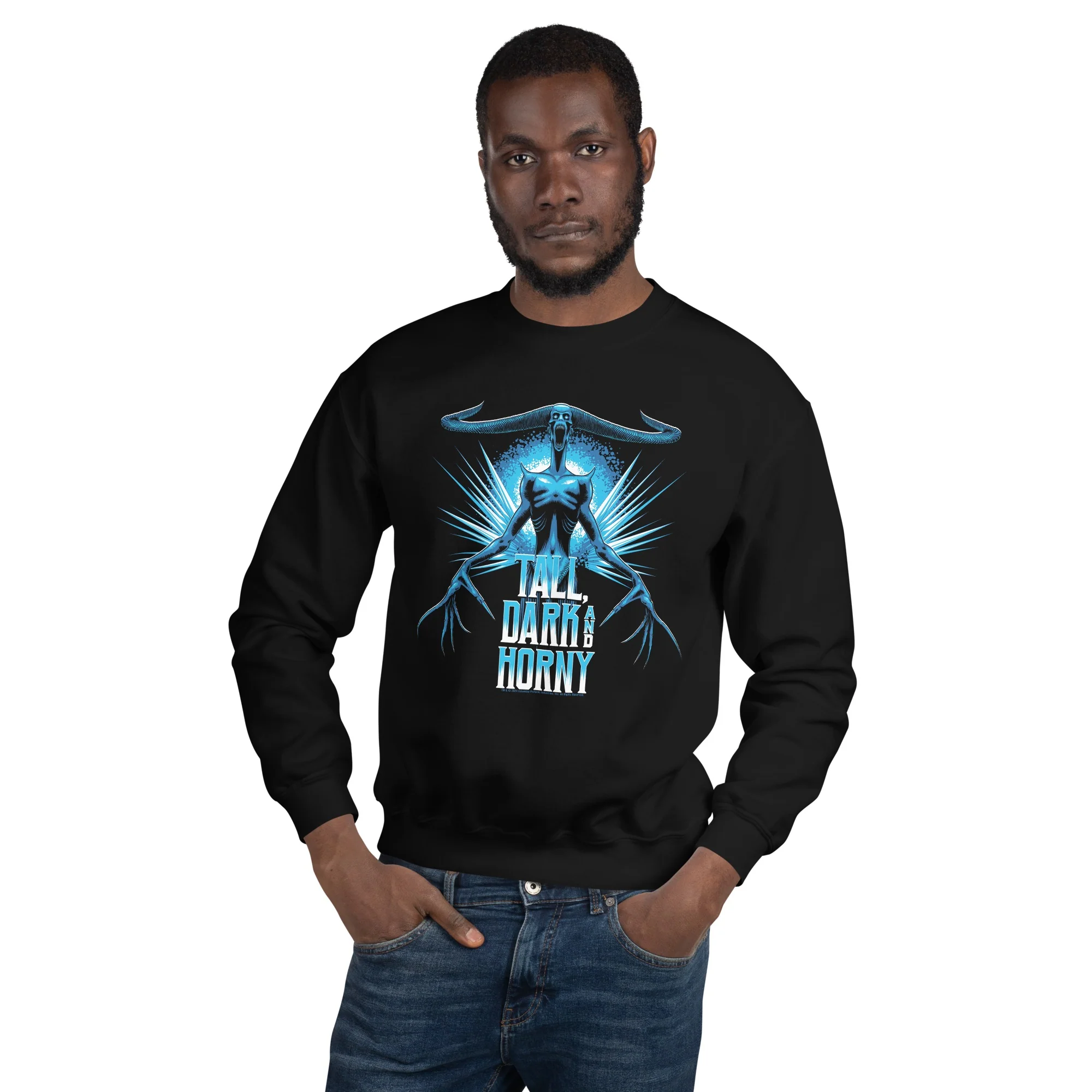 Ghostbusters Tall, Dark and Horny Unisex Crewneck - Image 3