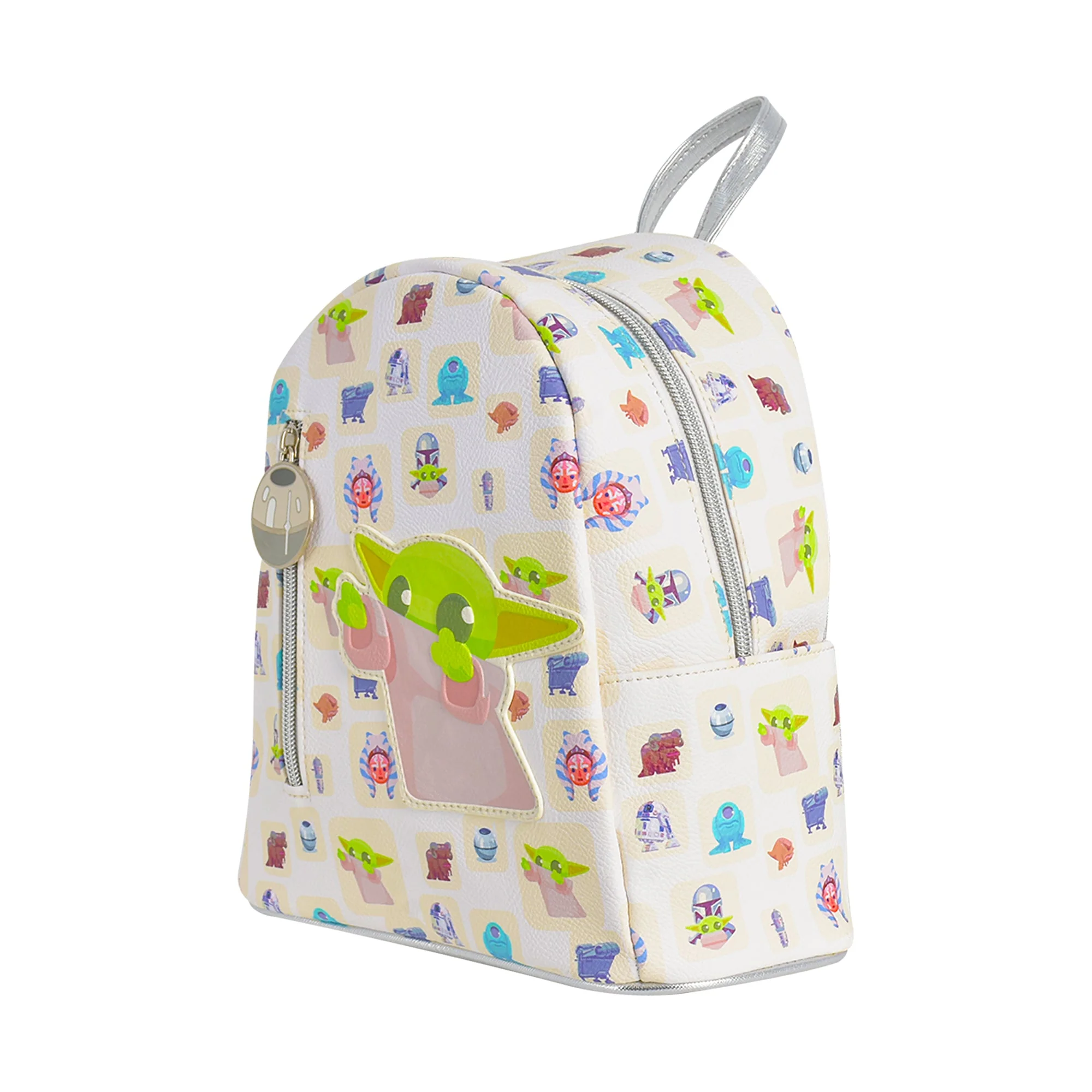 Grogu Handle Ball Mini Backpack, White - Image 4