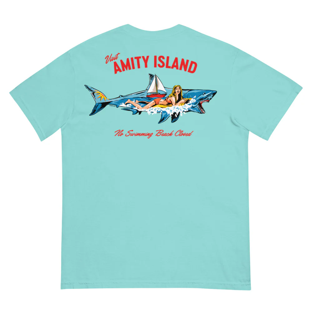 Jaws 50th Anniversary Visit Amity Island T-Shirt
