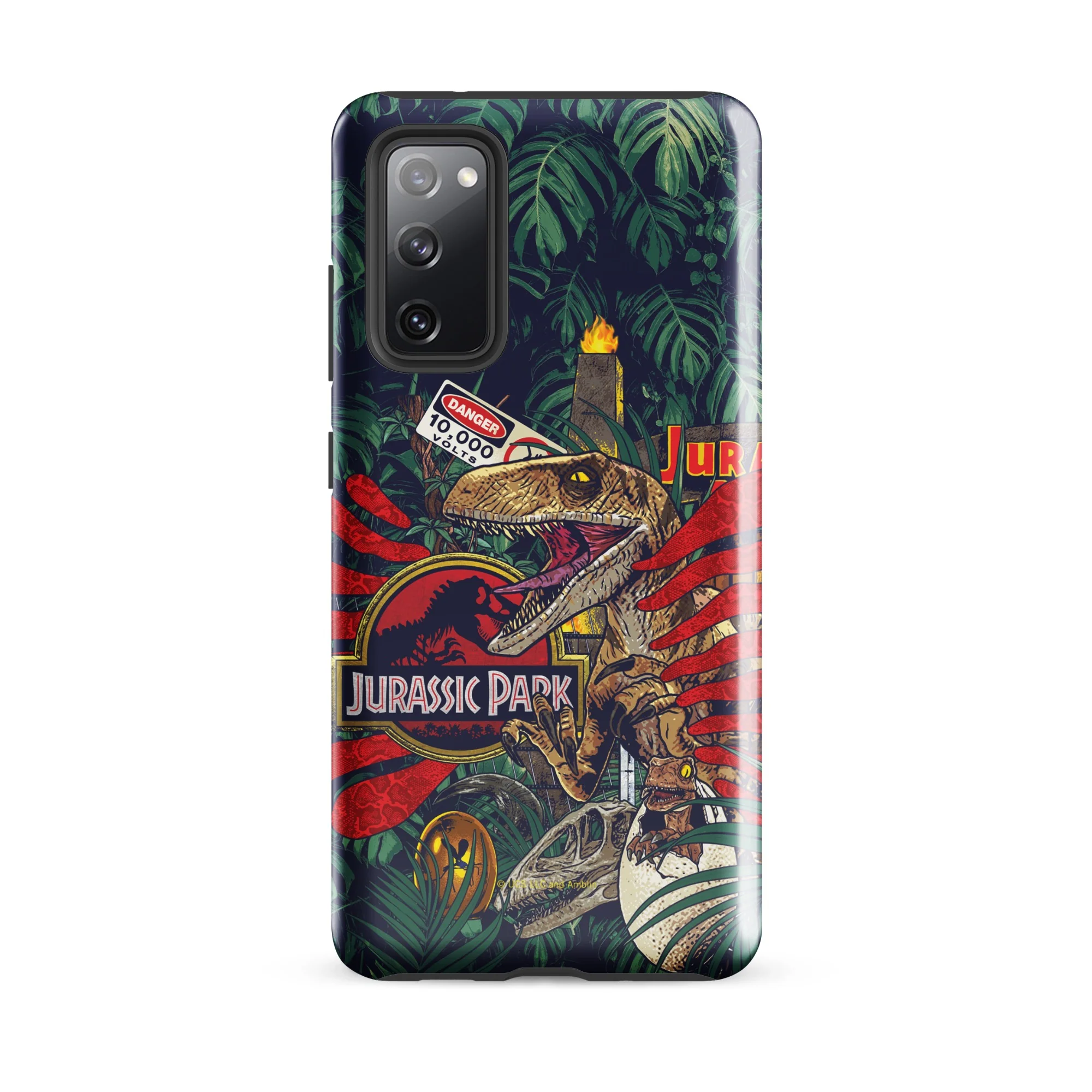 Jurassic Park Jungle Collage Samsung Tough Phone Case - Image 11