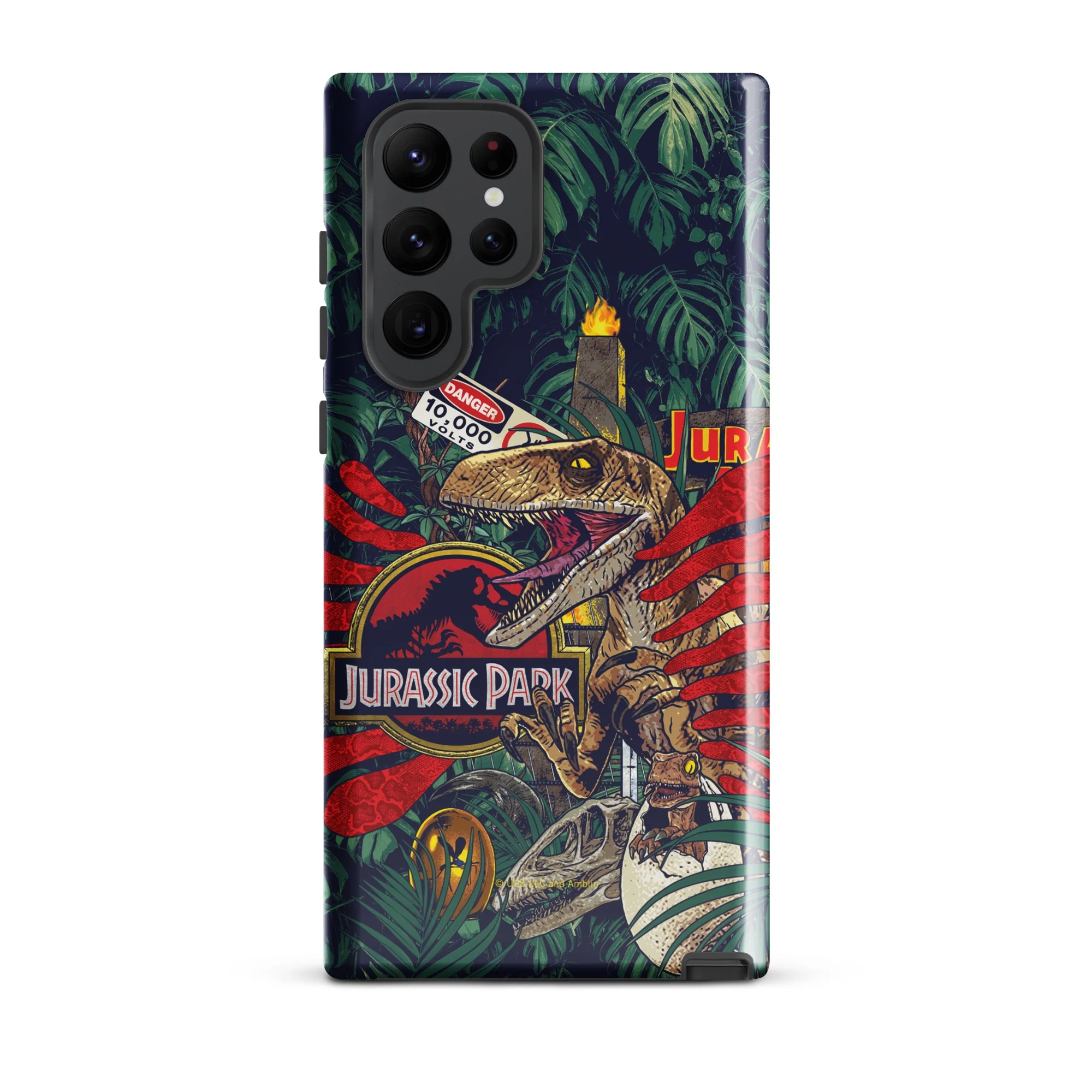 Jurassic Park Jungle Collage Samsung Tough Phone Case - Image 6