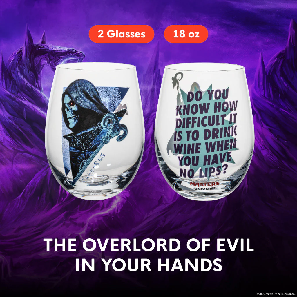 Masters of the Universe Skeletor Stemless Wine Glasses - Image 2
