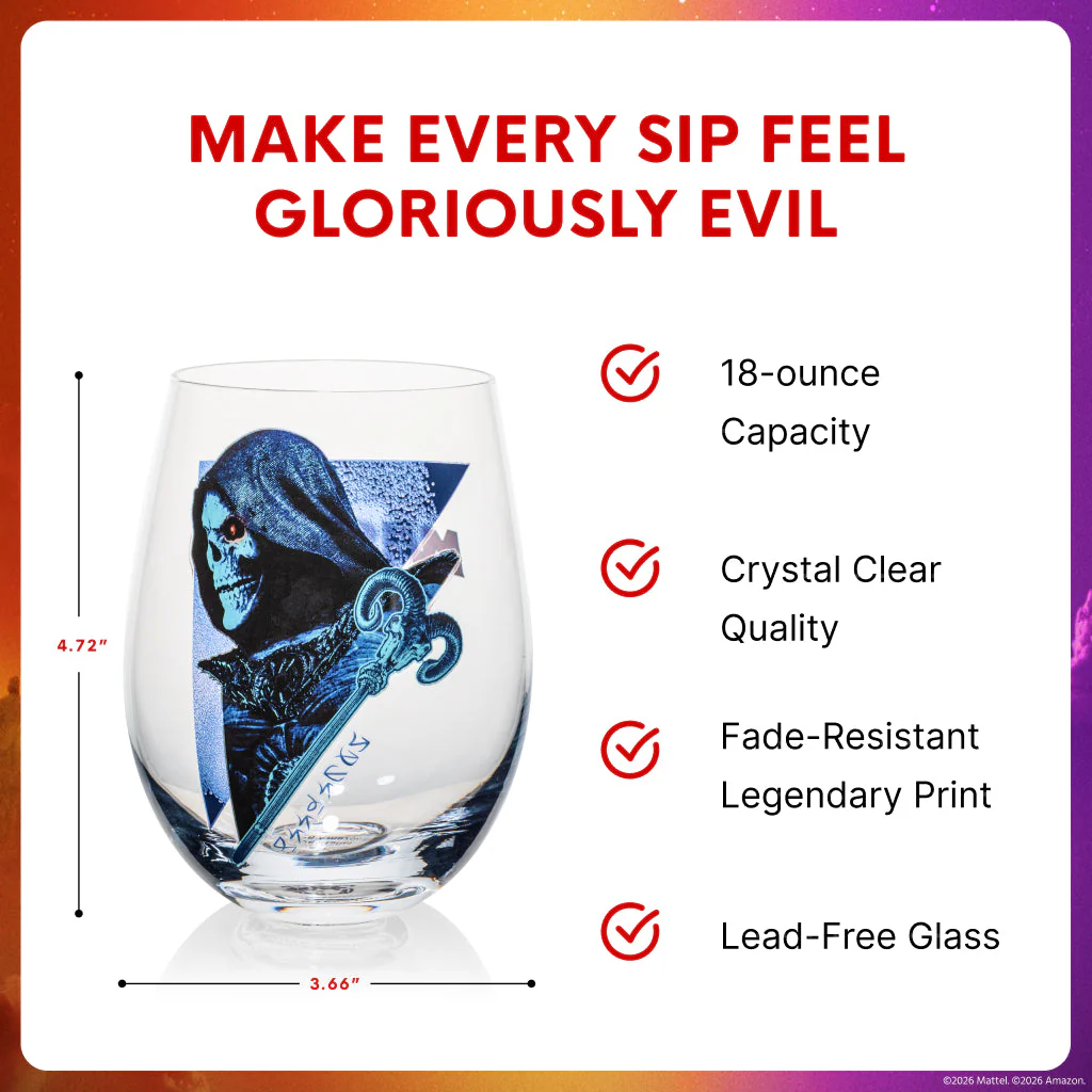 Masters of the Universe Skeletor Stemless Wine Glasses - Image 3
