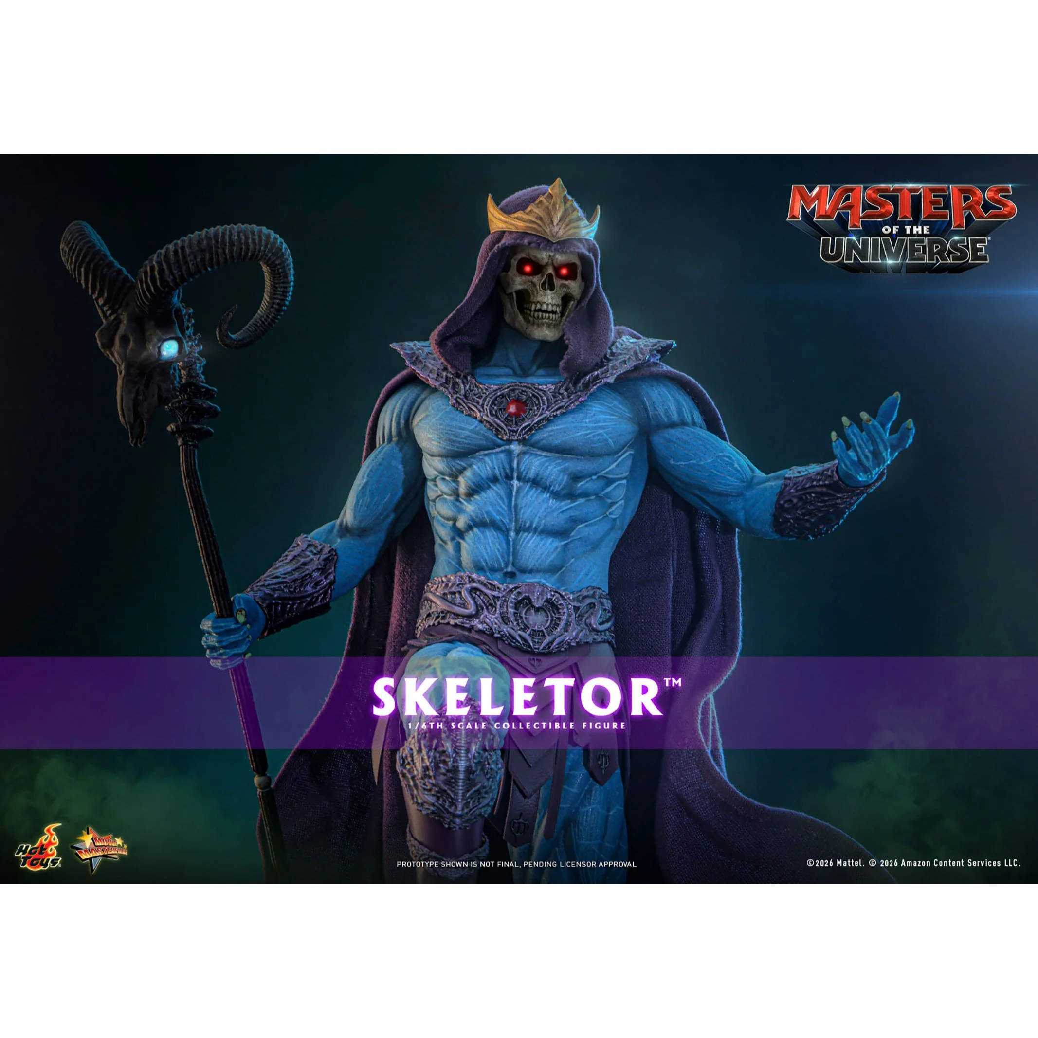 Masters of the Universe x Hot Toys Skeletor Sixth Scale Figure - Image 6