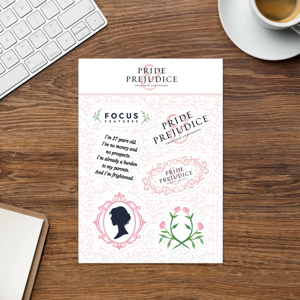 Pride & Prejudice 20th Anniversary Sticker Set - Image 2