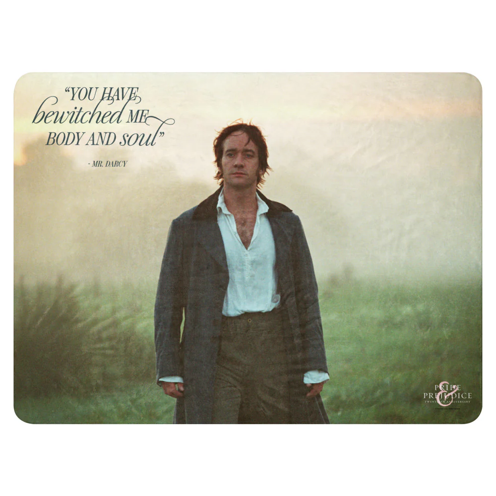 Pride & Prejudice You Have Bewitched Me Sherpa Blanket