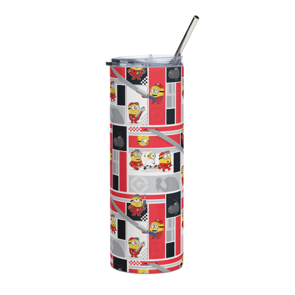 Despicable Me 4 Mechanic Minion Pattern Stainless Steel Tumbler - Image 2