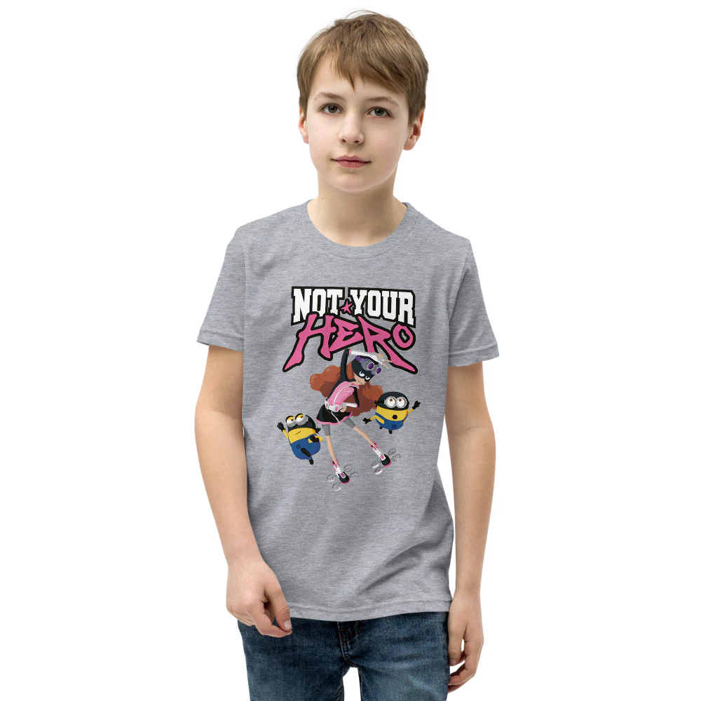 Despicable Me 4 Not Your Hero Youth T-Shirt - Image 2