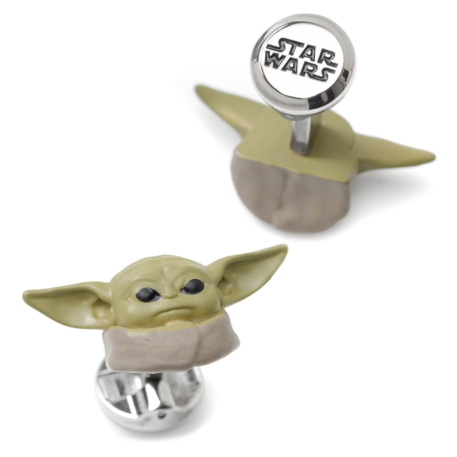 Official Star Wars The Mandalorian Grogu 3D Cufflinks - Image 2