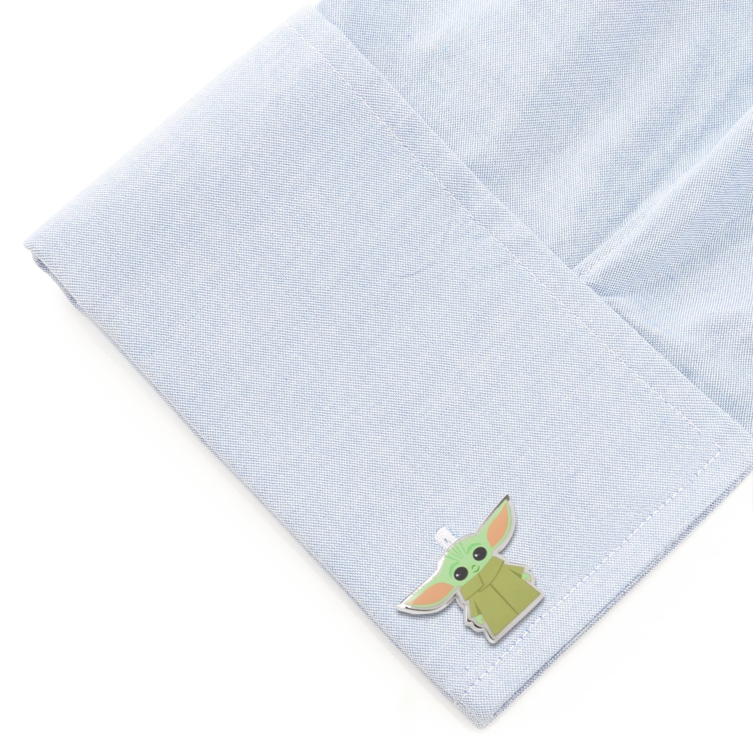 Star Wars The Mandalorian Grogu Character Printed Cufflinks - Image 2
