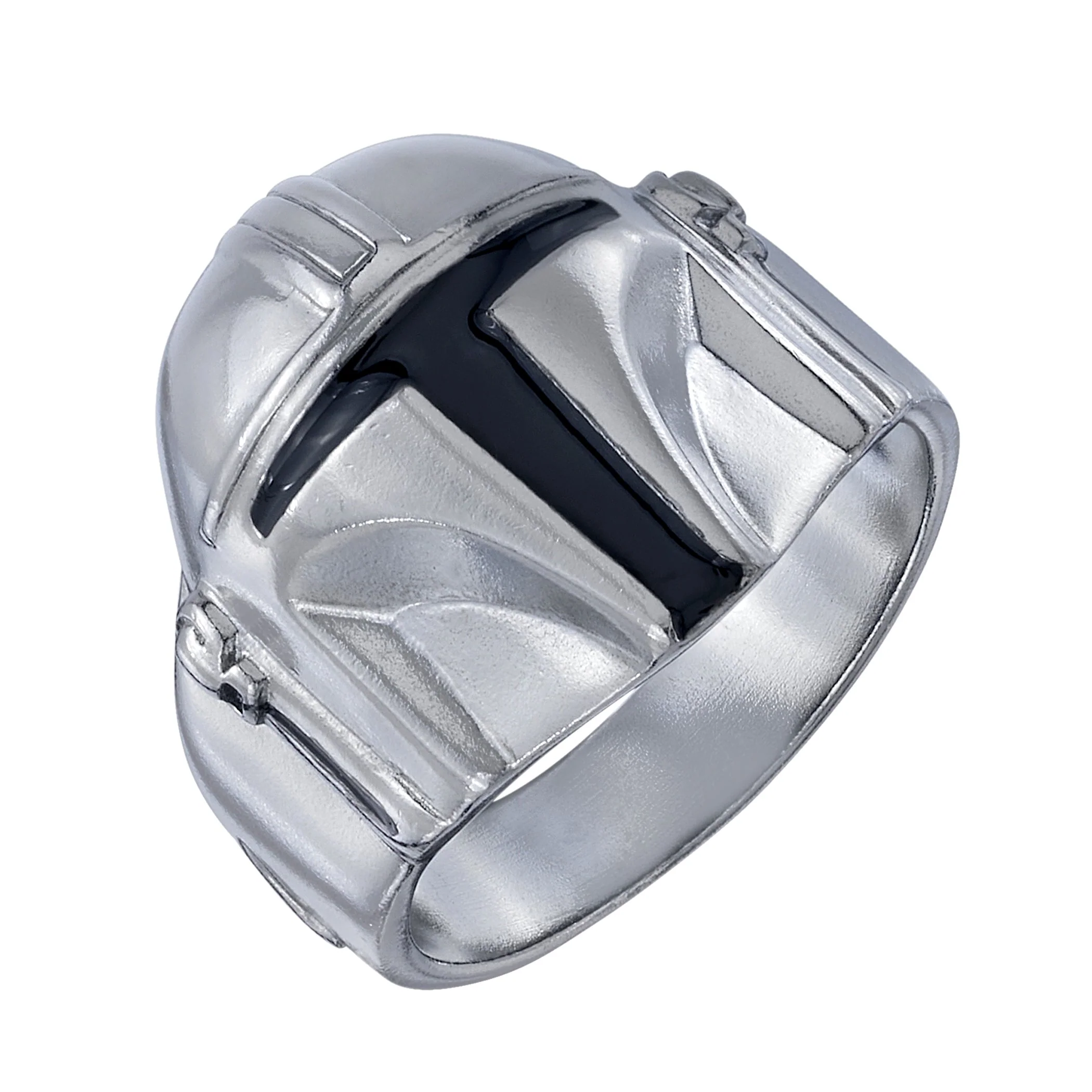Star Wars x RockLove The Mandalorian Helmet Sterling Silver Ring - Image 2