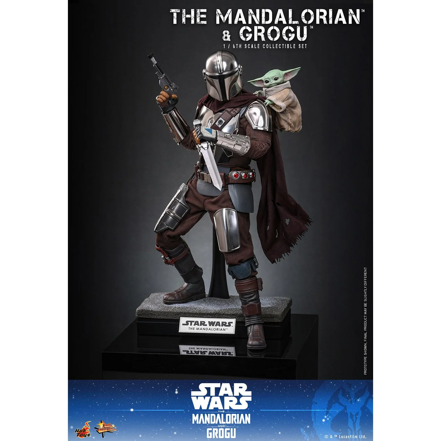 The Mandalorian The Mandalorian & Grogu 1/6th Scale Figure Set - Image 20