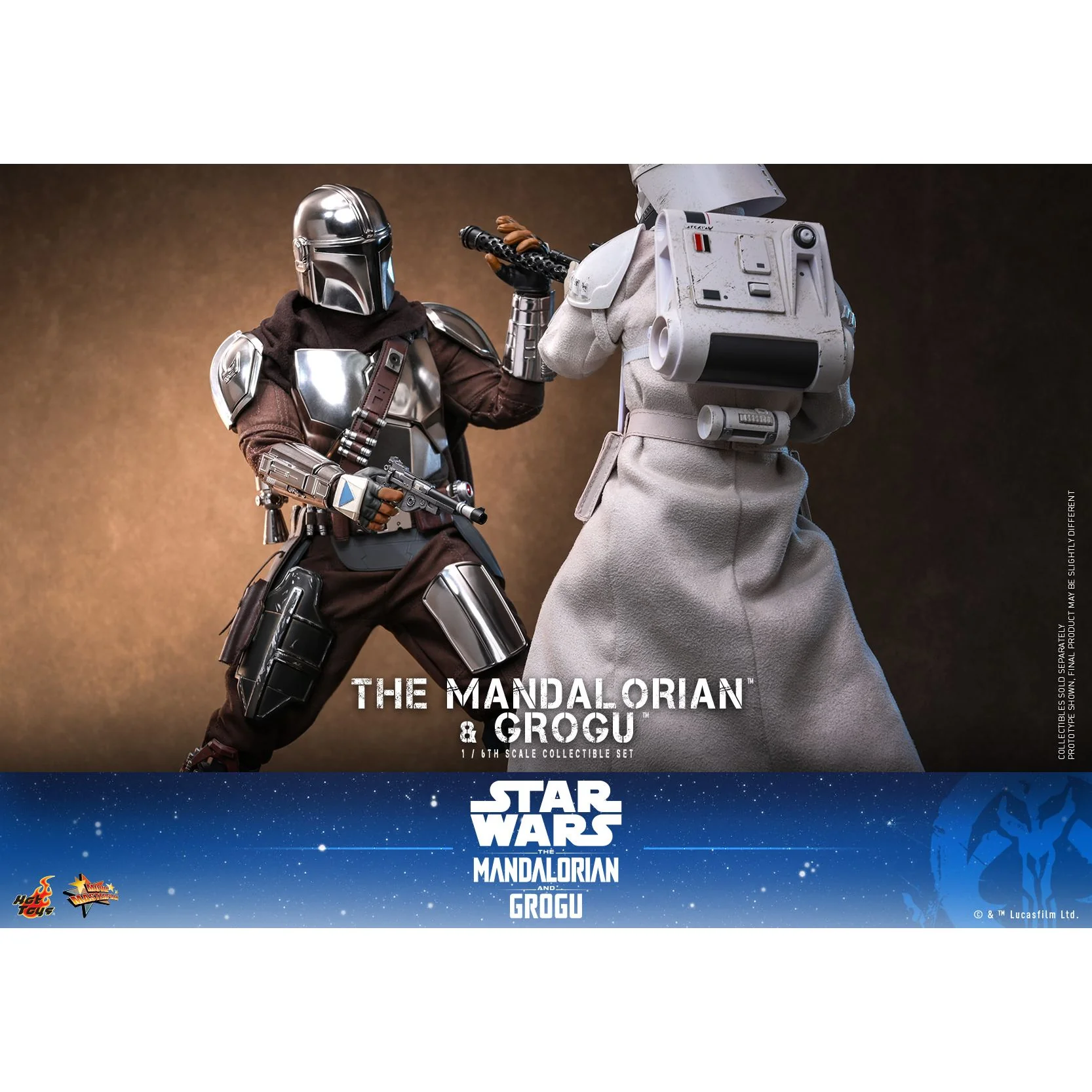 The Mandalorian The Mandalorian & Grogu 1/6th Scale Figure Set - Image 5