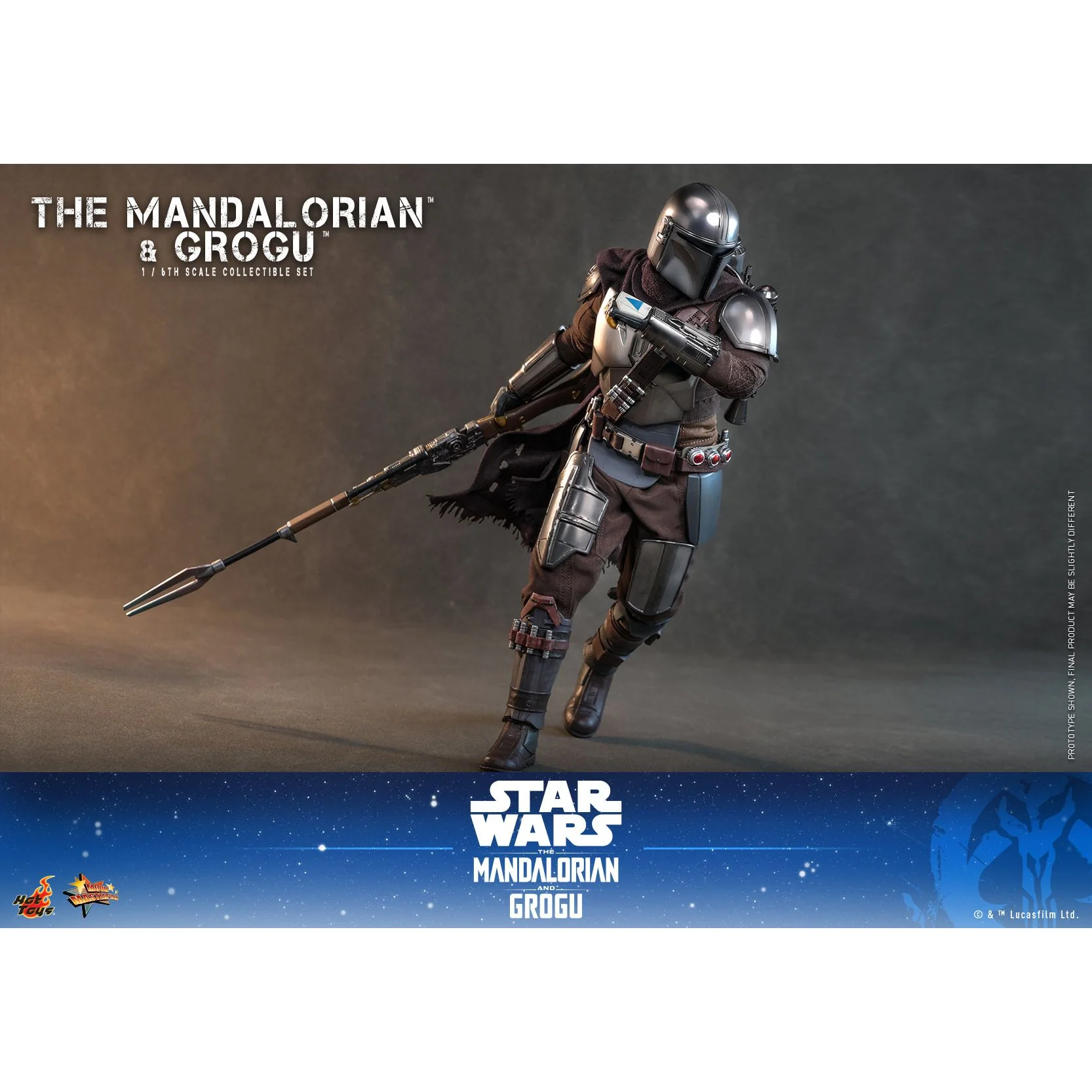 The Mandalorian The Mandalorian & Grogu 1/6th Scale Figure Set - Image 9