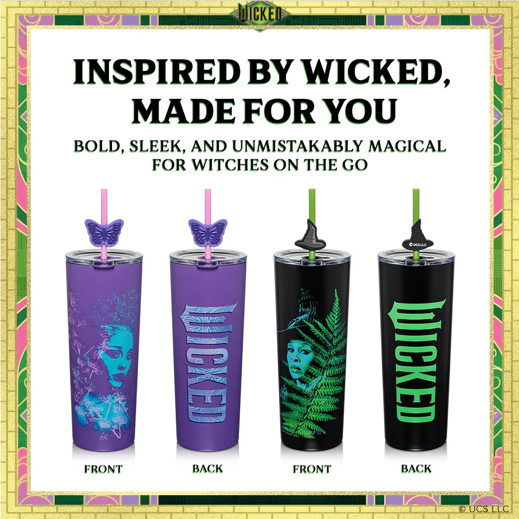Wicked For Good Glinda & Elphaba Insulated Tumbler Set of 2 - Image 3