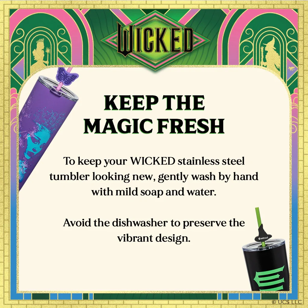Wicked For Good Glinda & Elphaba Insulated Tumbler Set of 2 - Image 8