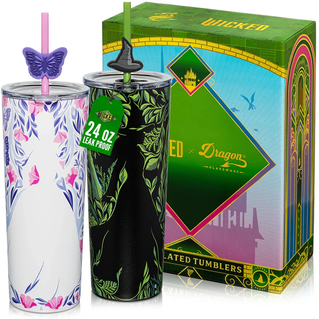 Wicked Shadows Tumblers Set of 2 Glinda and Elphaba