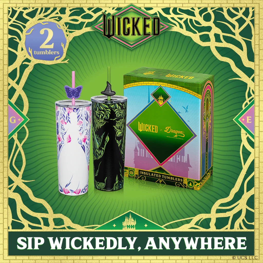 Wicked Shadows Tumblers Set of 2 Glinda and Elphaba - Image 2